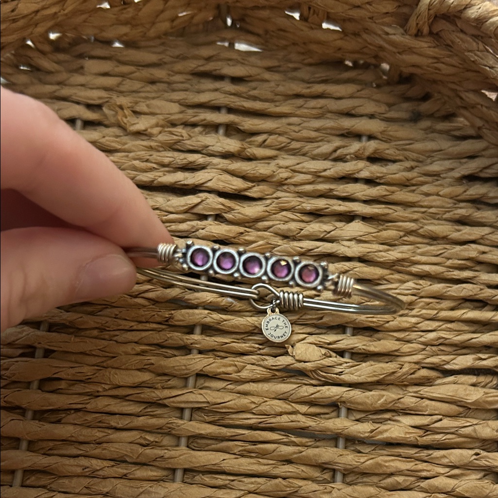 Luca Danni January Starlight Birthstone Bangle Bracelet Featuring Swarovski 18$